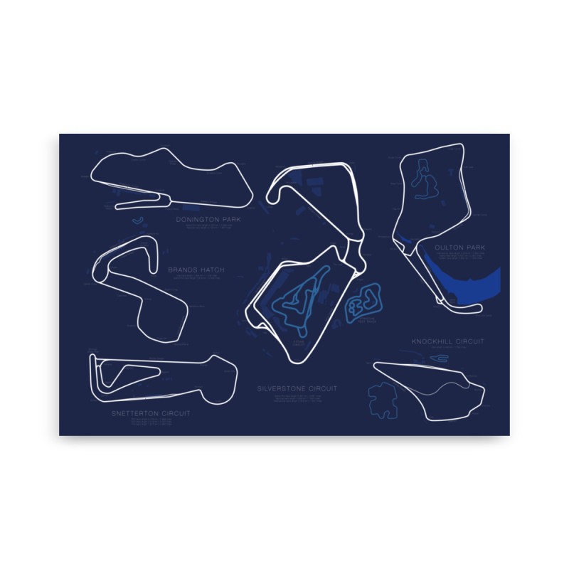 UK Race Track Maps