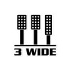 3 Wide